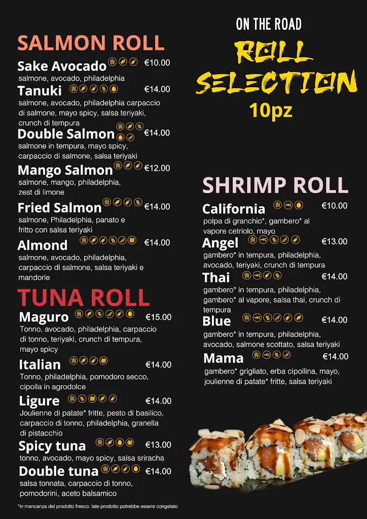 Menu_On The Road Sushi and Grill_Agerola_image_4