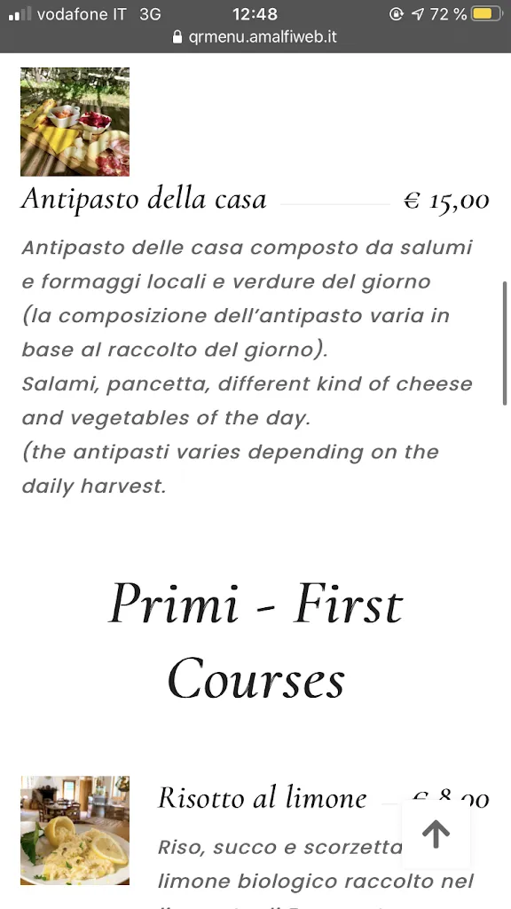 Menu_Agricola Fore Porta_Agerola_image_2