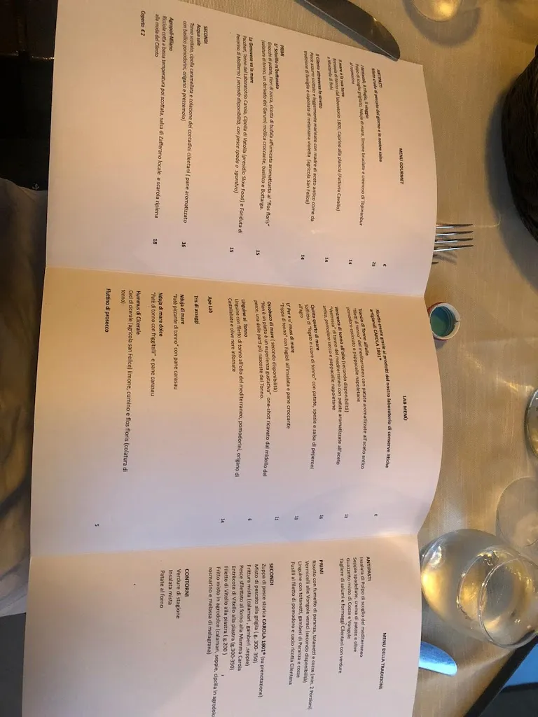 Menu_Vecchio Saracino | Carola 1801_Agropoli_image_1