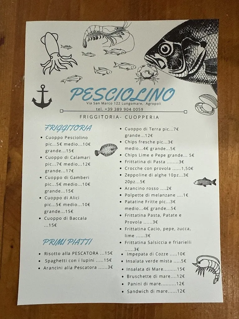 Menu_Friggitoria Pesciolino_Agropoli_image_1