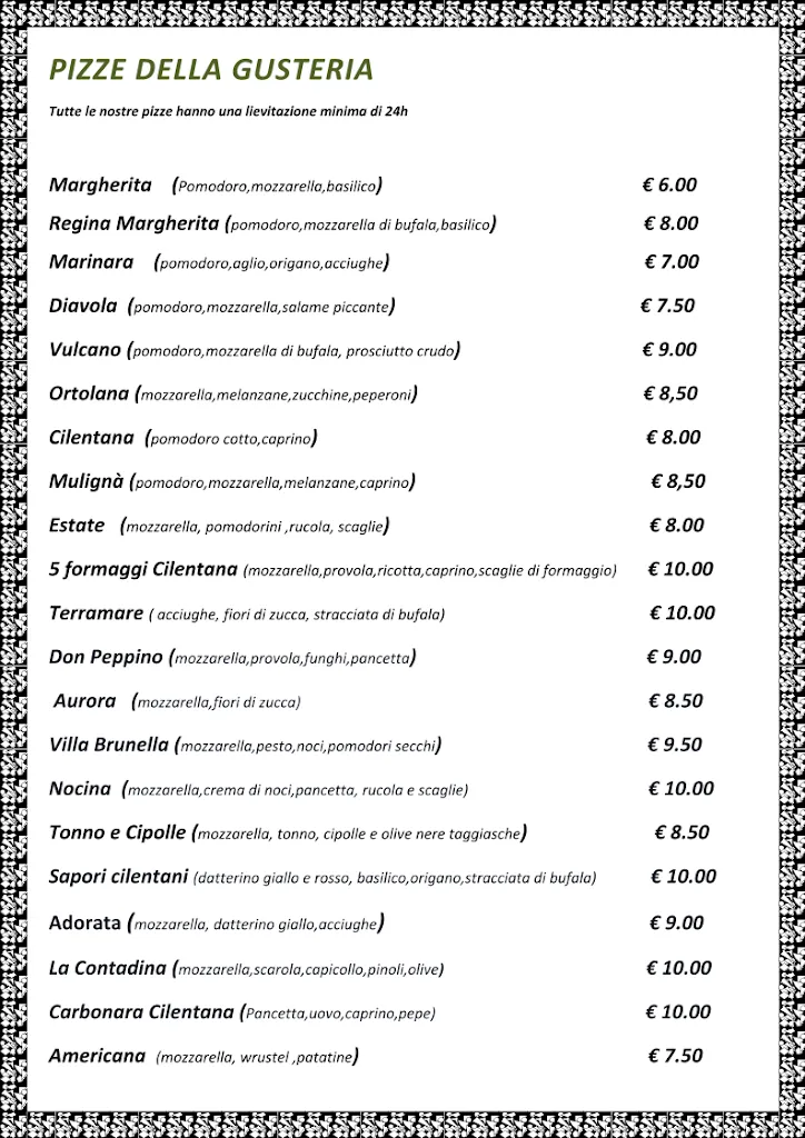 Menu_B&B Ristorante Pizzeria Villa Brunella_Agropoli_immagine_1