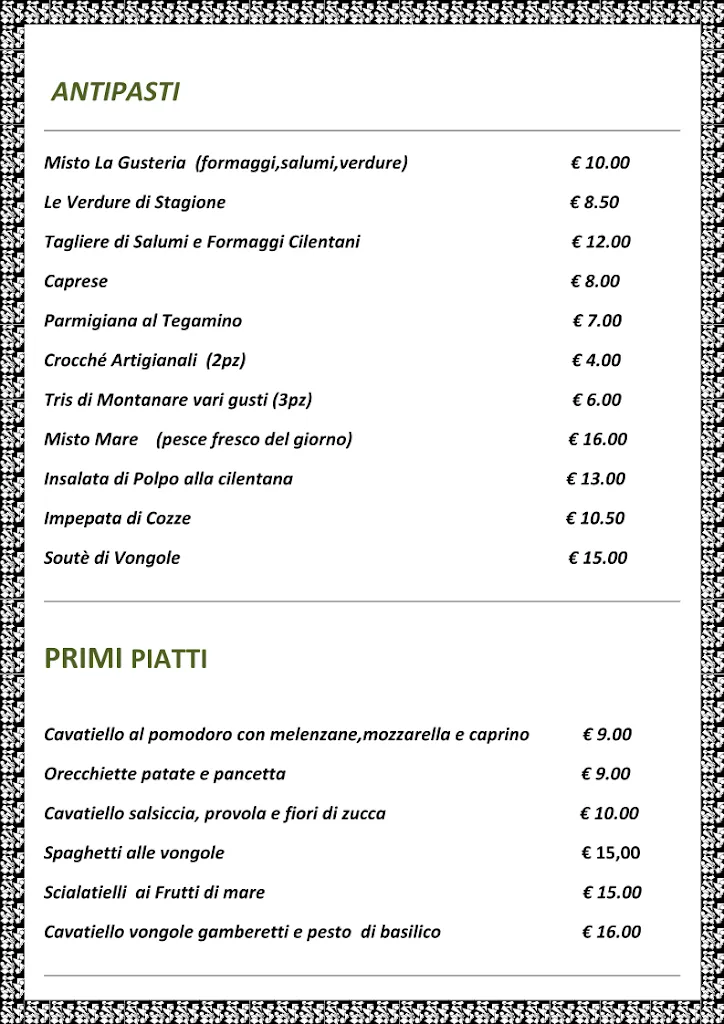 Menu_B&B Ristorante Pizzeria Villa Brunella_Agropoli_immagine_2