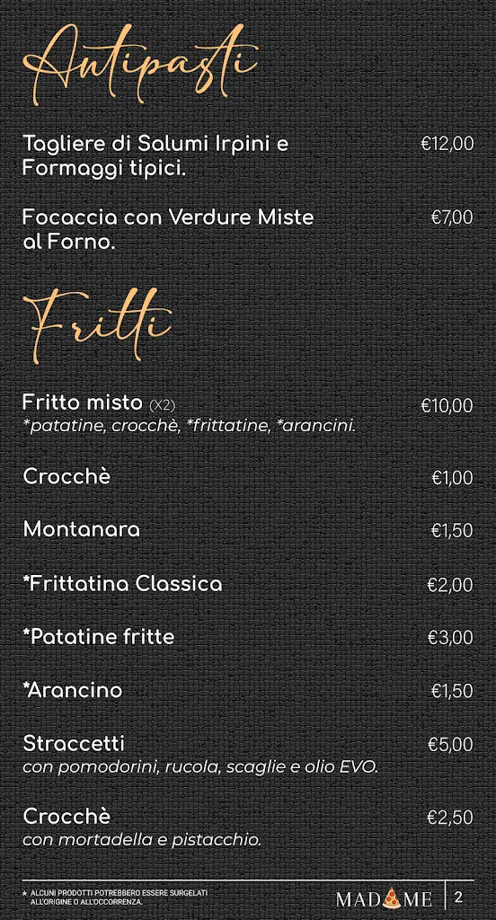 Menu_Madame pizzeria napoletana_Altavilla Irpina_image_1