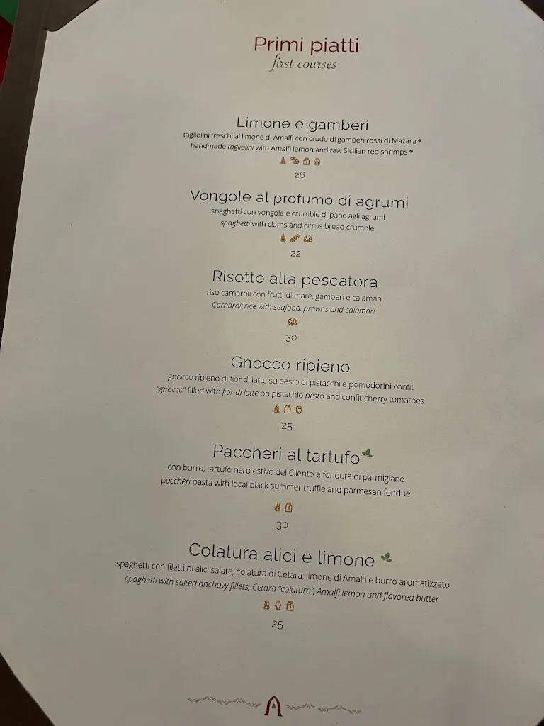 Menu_Ristorante L'Abside_Amalfi_image_2