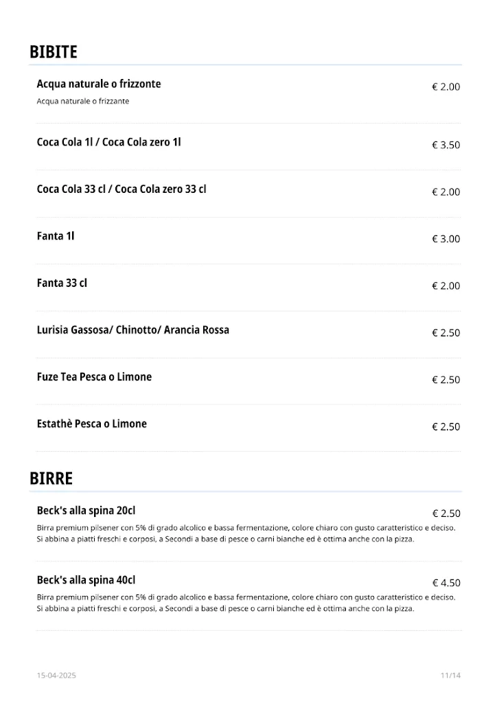 Menu_Ristorante - Pizzeria 