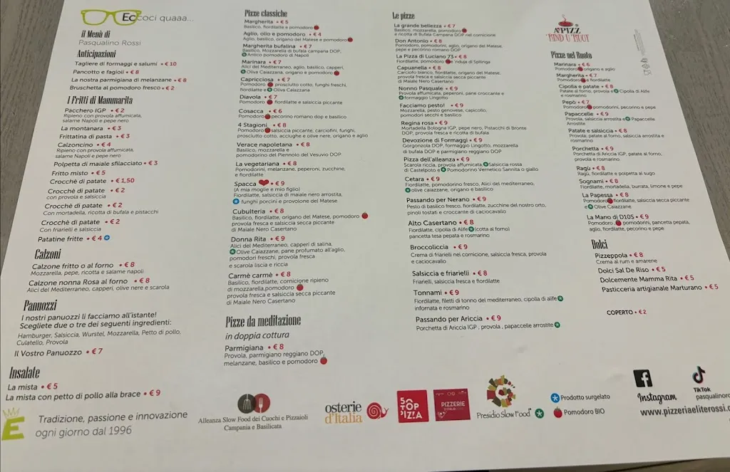 Menu_Pizzeria elite Pasqualino Rossi_Alvignano_image_1
