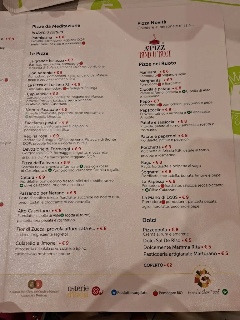 Menu_Pizzeria elite Pasqualino Rossi_Alvignano_image_3