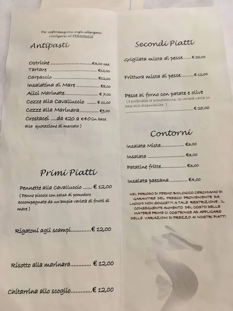 Menu_Il Cavalluccio Stabilimento Balneare - Ristorante_Fossacesia_image_1