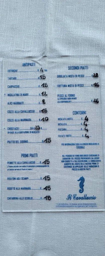 Menu_Il Cavalluccio Stabilimento Balneare - Ristorante_Fossacesia_image_3