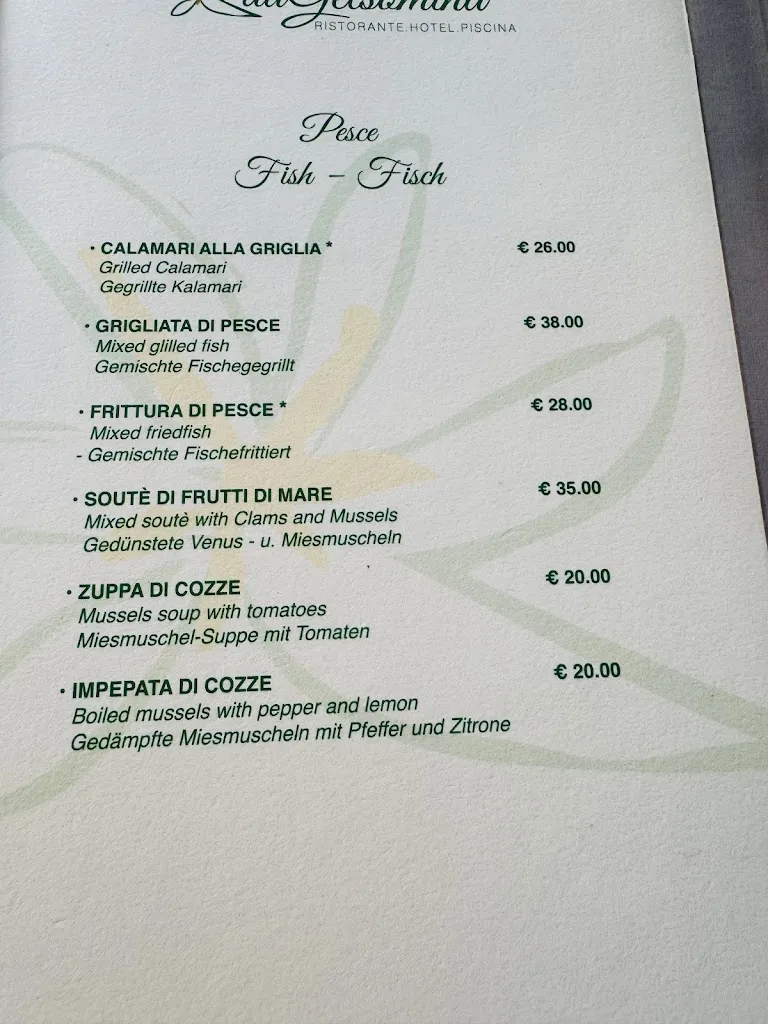 Menü_Da Gelsomina - Ristorante_Anacapri_Bild_3