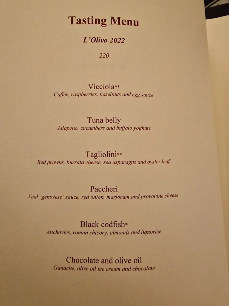 Menu_L'Olivo - Capri Palace_Anacapri_image_1