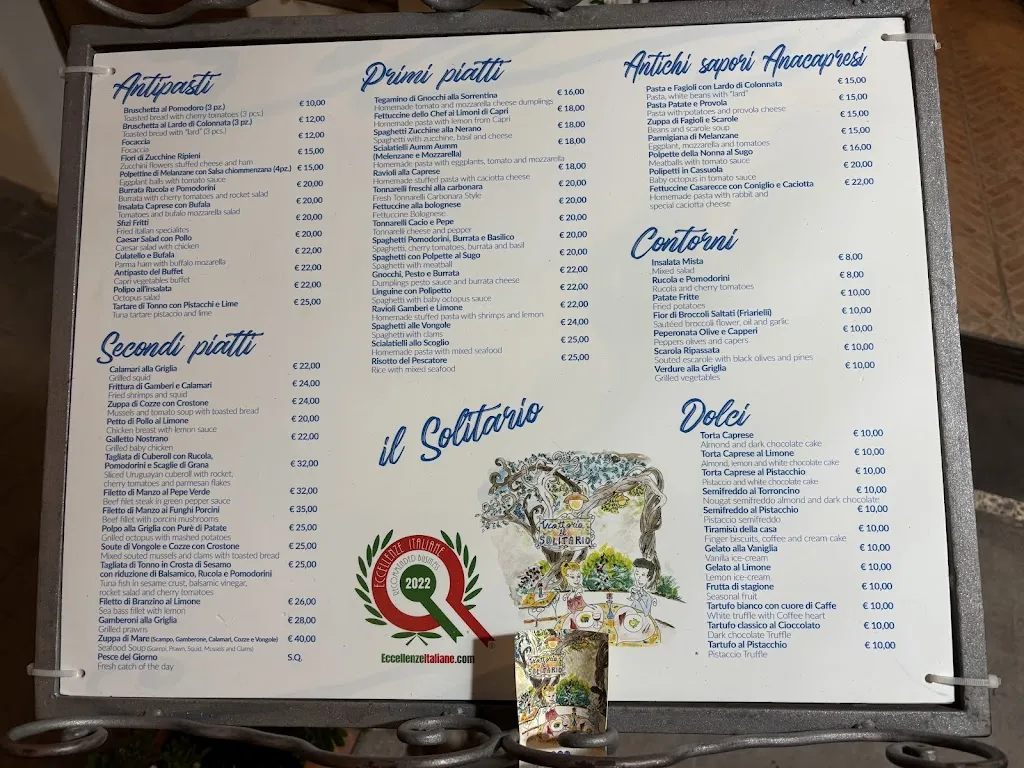 Menu_Ristorante Il Solitario_Anacapri_image_1