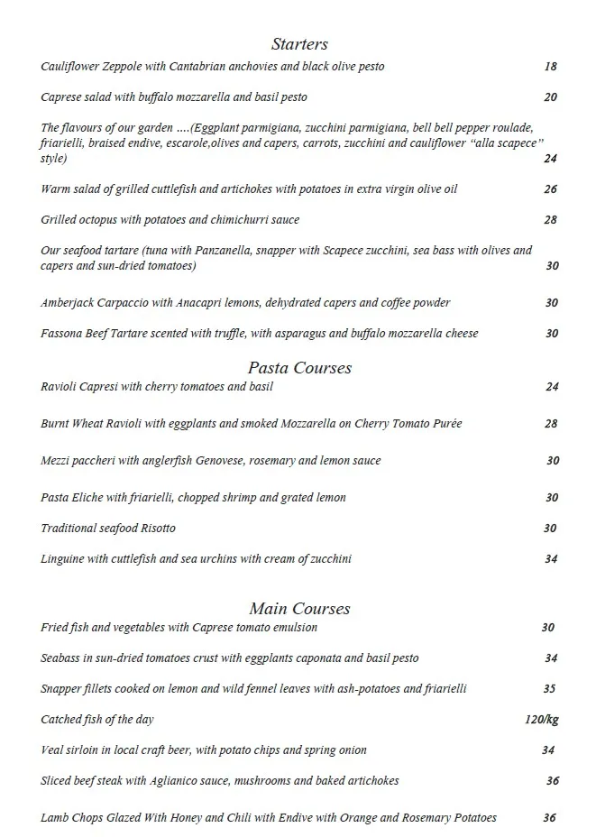 Menü_La Zagara_Anacapri_Bild_1