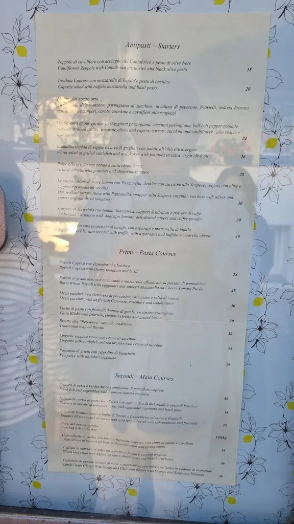 Menü_La Zagara_Anacapri_Bild_2