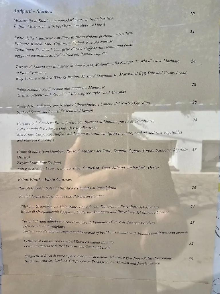 Menü_La Zagara_Anacapri_Bild_3