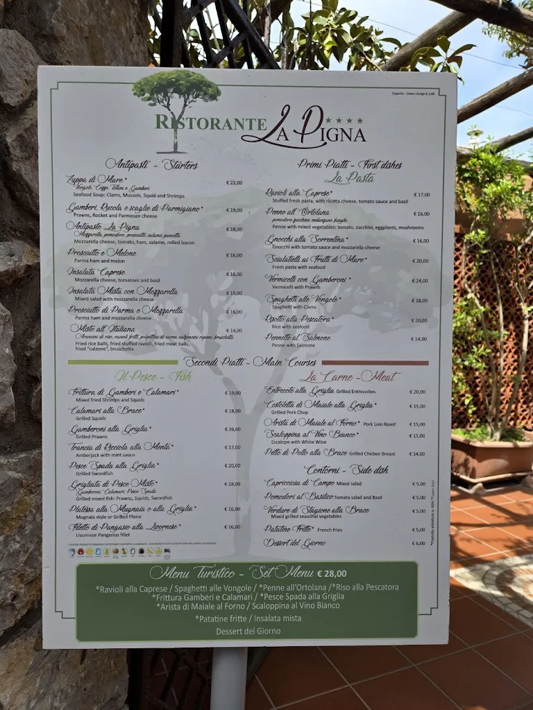 Menu_La Pigna_Anacapri_image_1