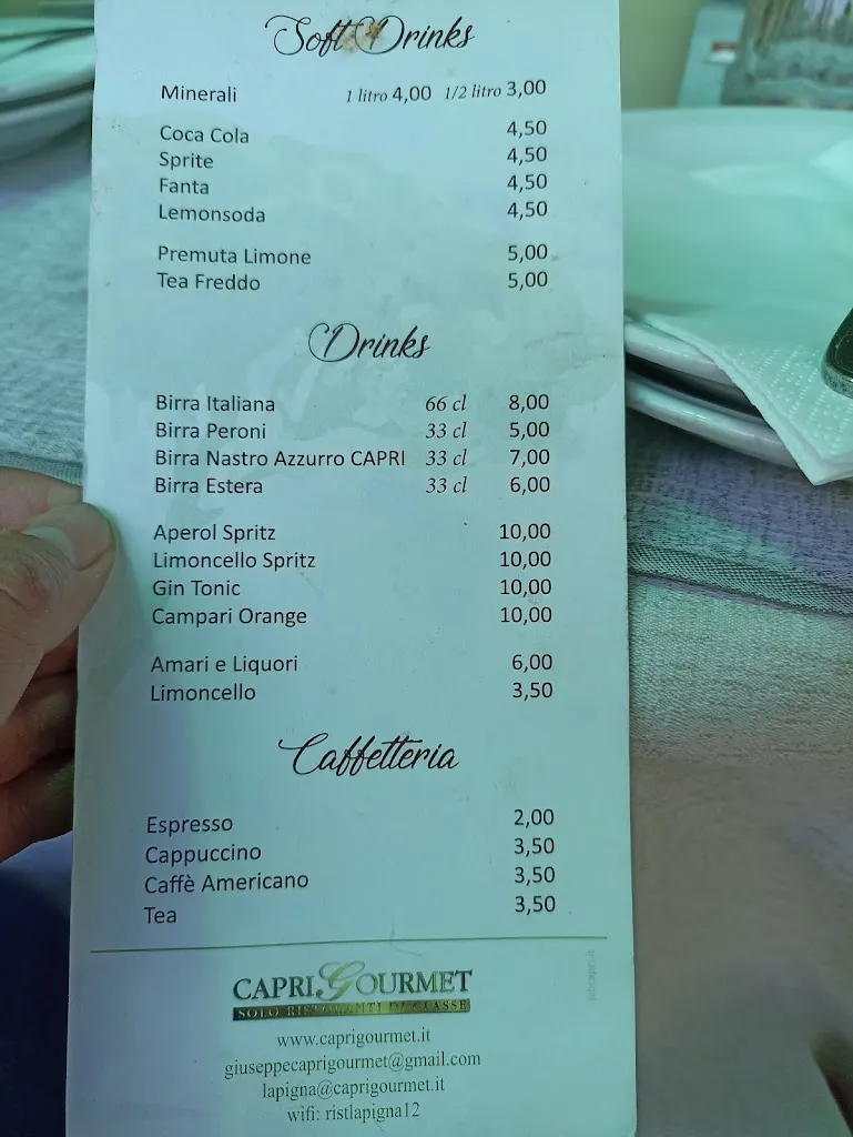 Menu_La Pigna_Anacapri_image_3