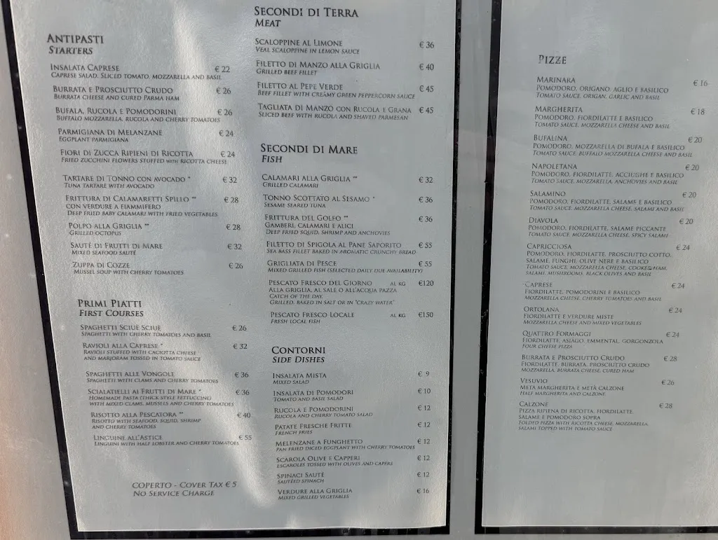 Menu_Ristorante Panorama Capri_Anacapri_immagine_1