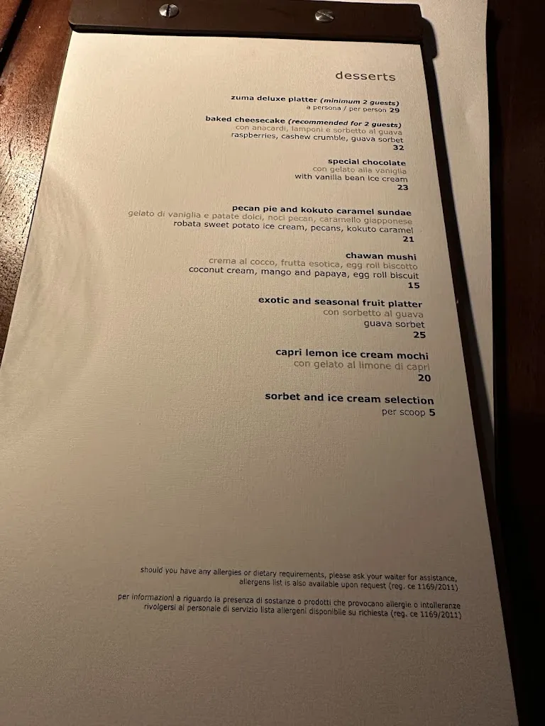 Menu_Zuma Capri_Anacapri_image_1