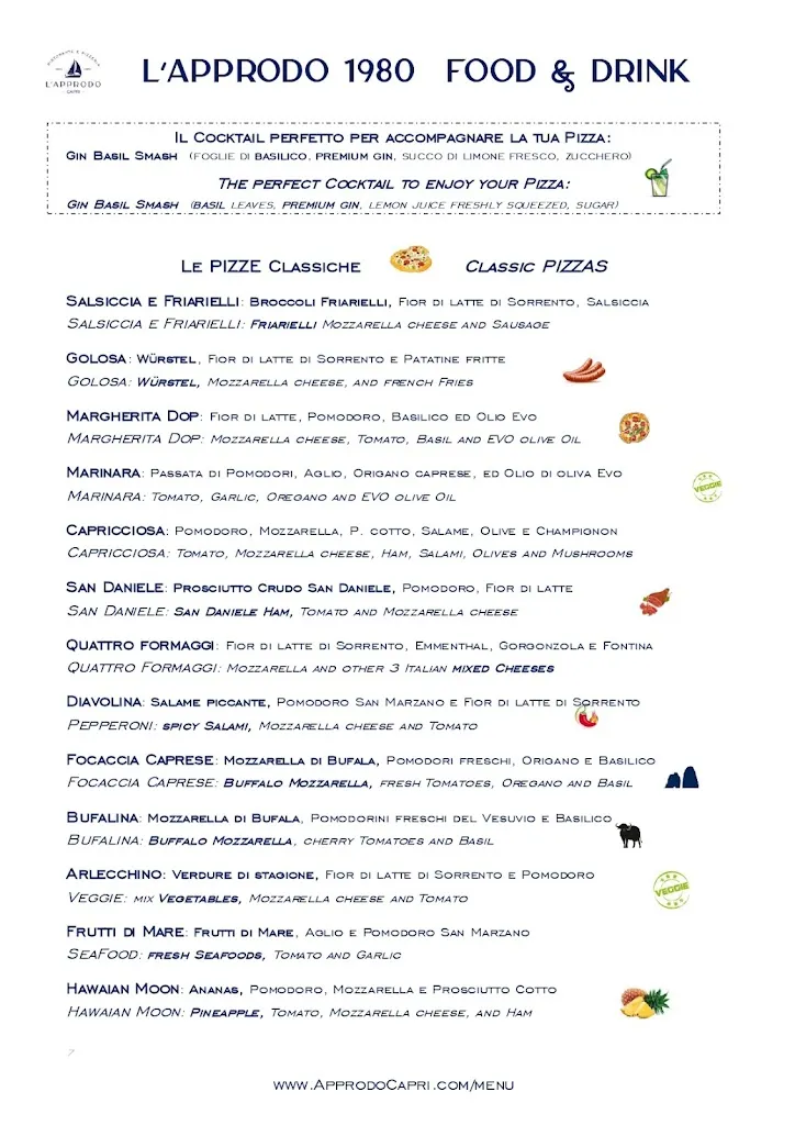 Menu_L'Approdo 1980 Food & Drink_Anacapri_image_2