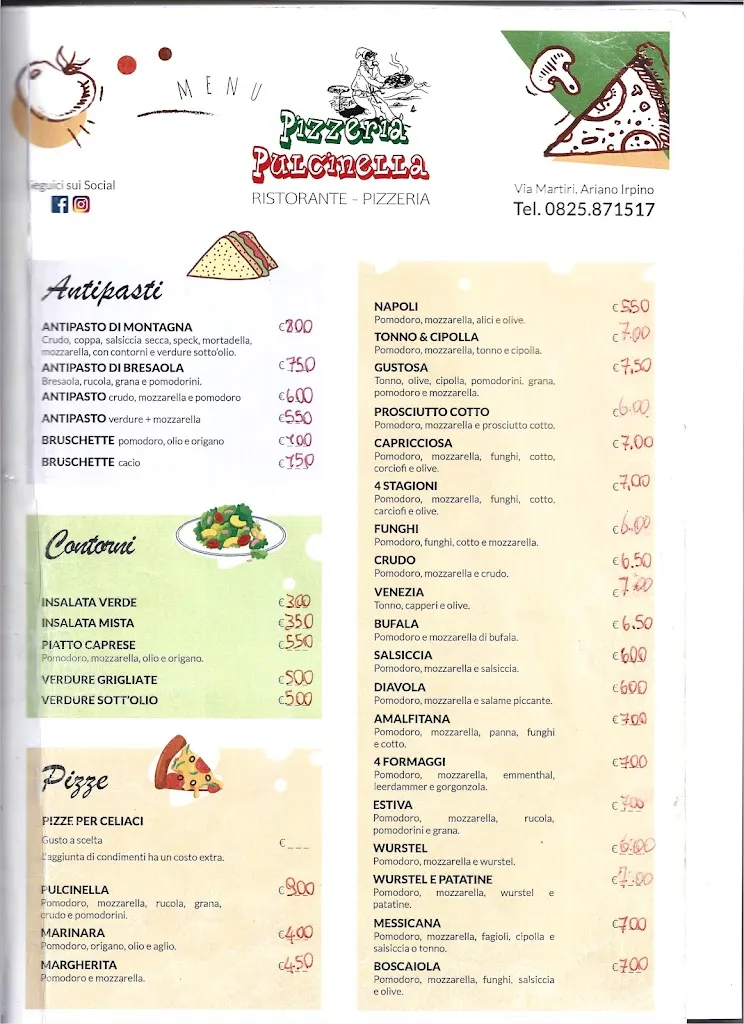 Menu_Pizzeria Pulcinella 1999_Ariano Irpino-Martiri_image_2