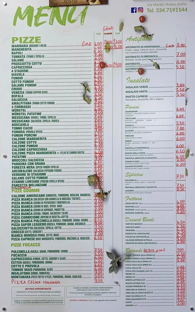 Menu_Pizzeria Pulcinella 1999_Ariano Irpino-Martiri_image_3