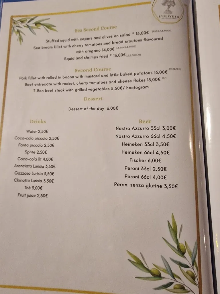 Menu_L'Uliveto sea view restaurant_Arola-Preazzano_image_3
