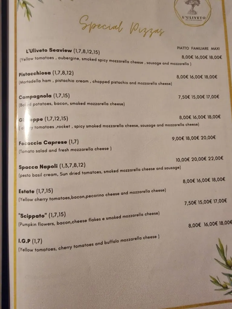 Menu_L'Uliveto sea view restaurant_Arola-Preazzano_image_4