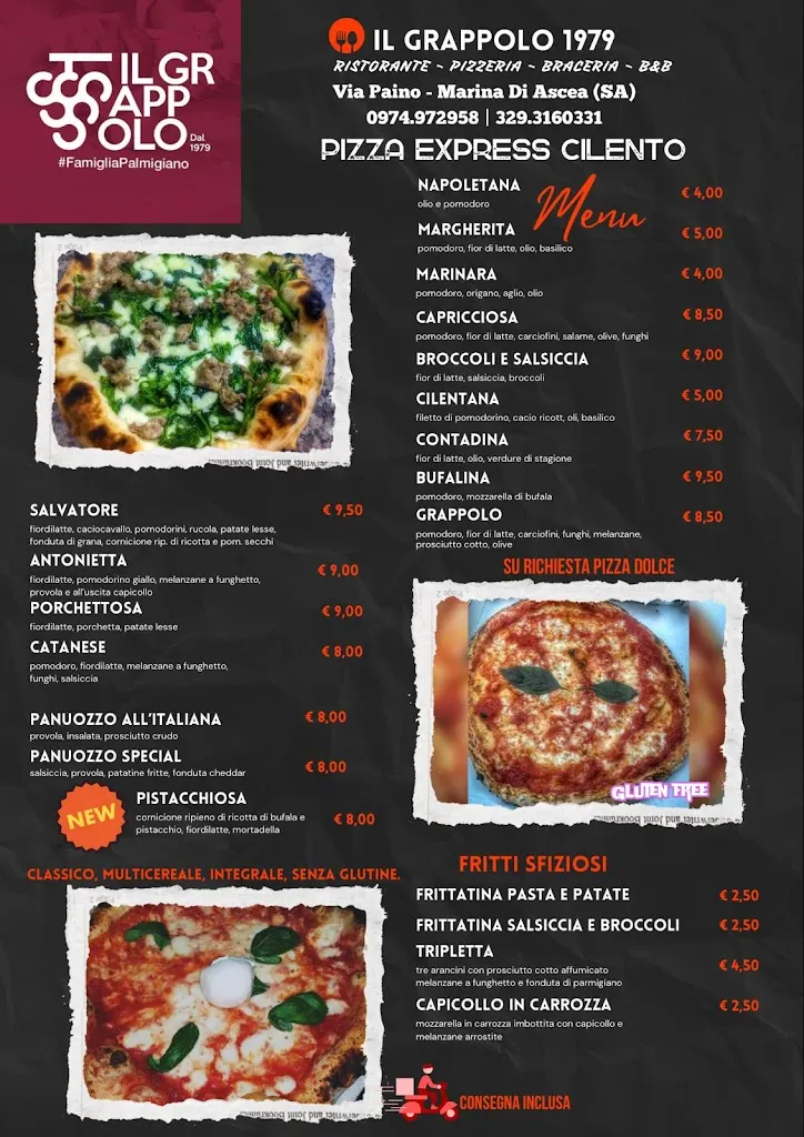 Menu_Il Grappolo Ristorante pizzeria braceria dal 1979 Salerno Ascea_Ascea_image_1