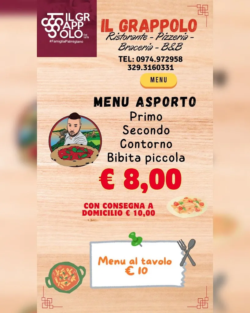 Menu_Il Grappolo Ristorante pizzeria braceria dal 1979 Salerno Ascea_Ascea_image_2