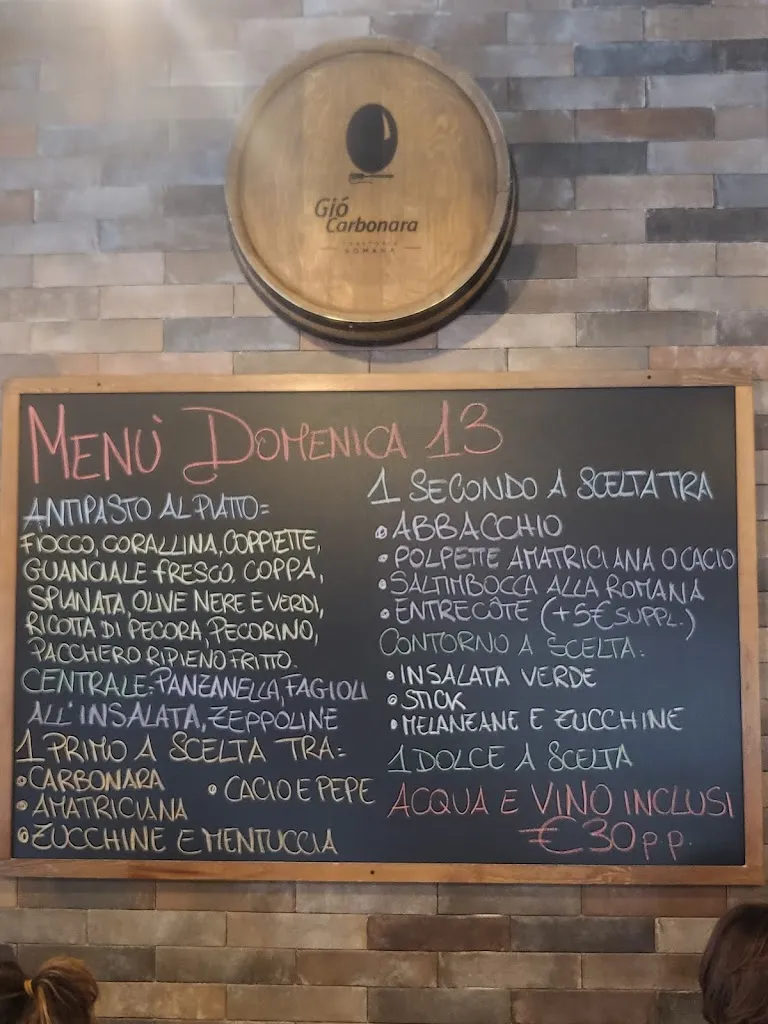 Menu_Gió Carbonara Trattoria_Avellino_image_1