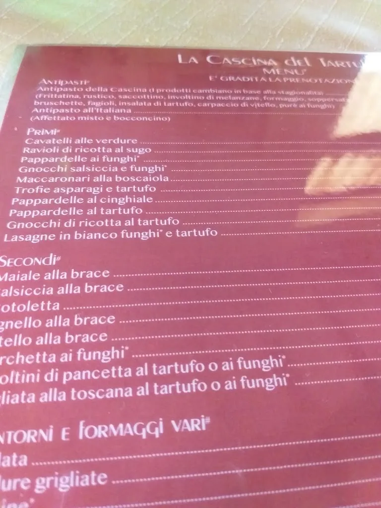 Menu_Cascina Del Tartufo._Bagnoli Irpino_image_2