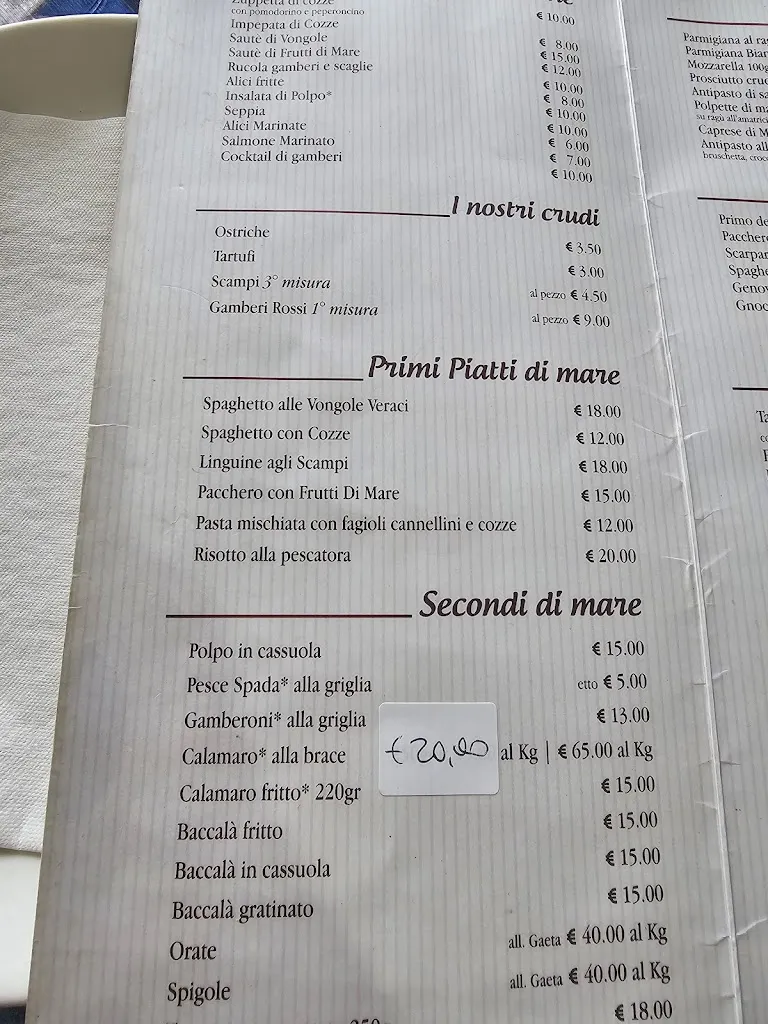 Menu_La Pietra - Pozzuoli_Bagnoli_image_3