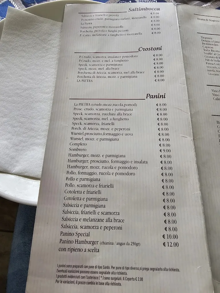 Menu_La Pietra - Pozzuoli_Bagnoli_image_4