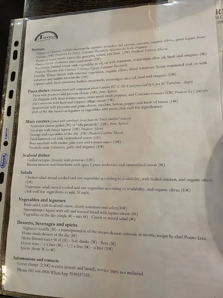 Menu_La Taverna di Santa Chiara_Avvocata_image_2