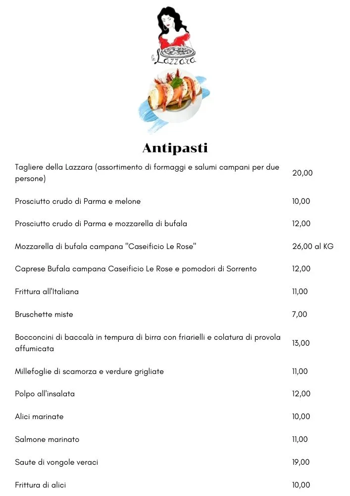 Menu_La Lazzara Trattoria e Pizzeria_Avvocata_image_3