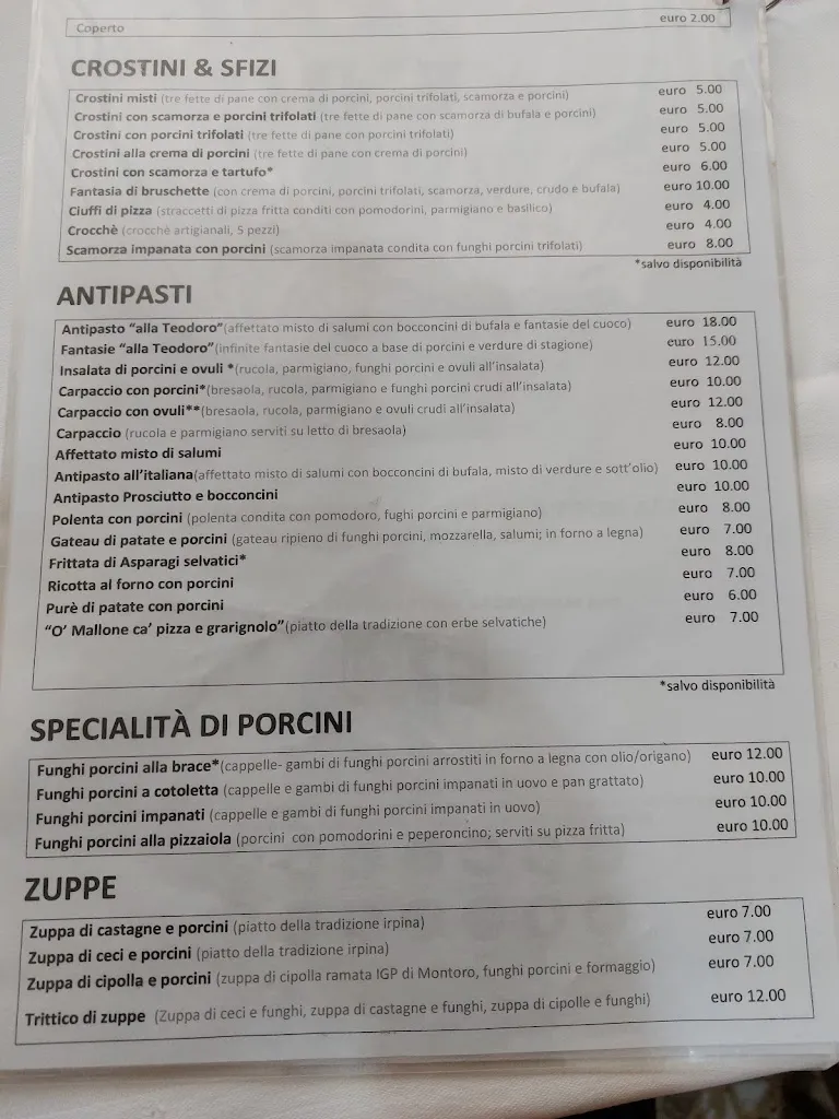 Menu_RISTORANTE AL FUNGO VELENOSO DI D`URSO CARMELA_Banzano_image_2