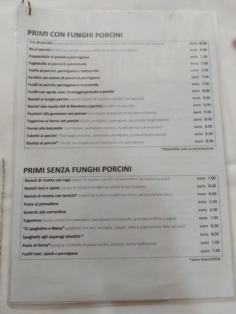 Menu_RISTORANTE AL FUNGO VELENOSO DI D`URSO CARMELA_Banzano_image_3