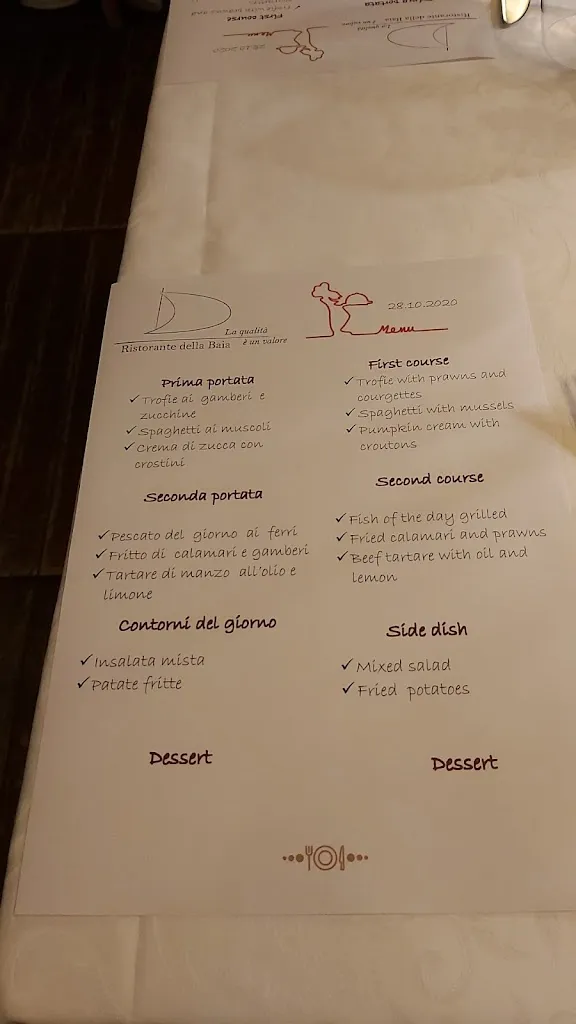 Menu_Ristorante della Baia_Baia_image_2