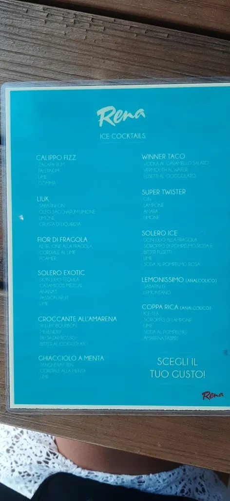 Menu_Rena Ischia - Beach Restaurant & Cocktail Bar_Barano d'Ischia_image_1