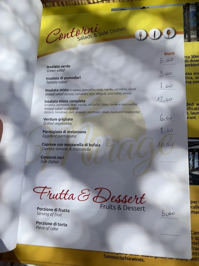 Menu_Bar Restaurant Mirage_Barano d'Ischia_image_3