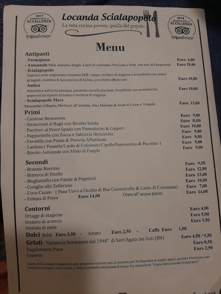 Menu_Locanda Scialapopolo_Benevento_image_4