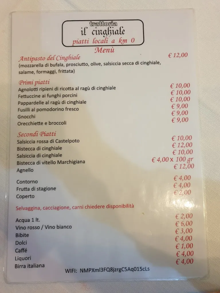 Menu_Trattoria Il cinghiale_Benevento_image_2