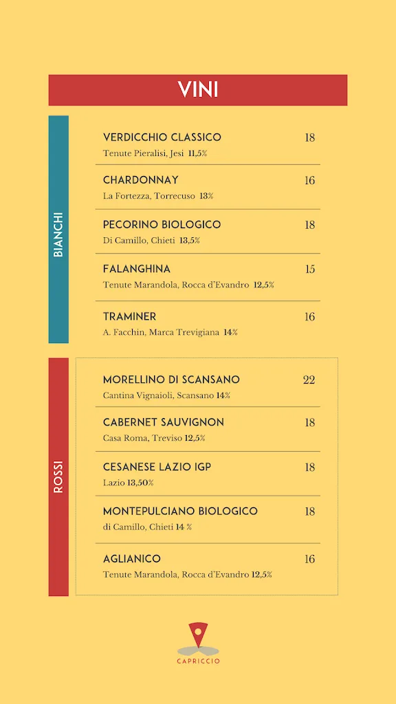 Menu_Il Capriccio - Pizzeria Rocca D'Evandro_Bivio Mortola_image_1