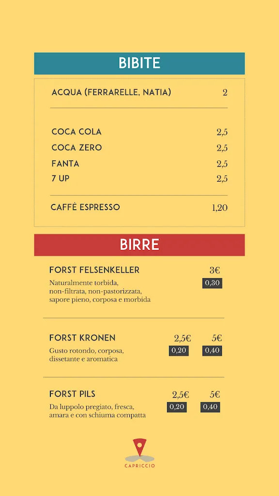 Menu_Il Capriccio - Pizzeria Rocca D'Evandro_Bivio Mortola_image_4