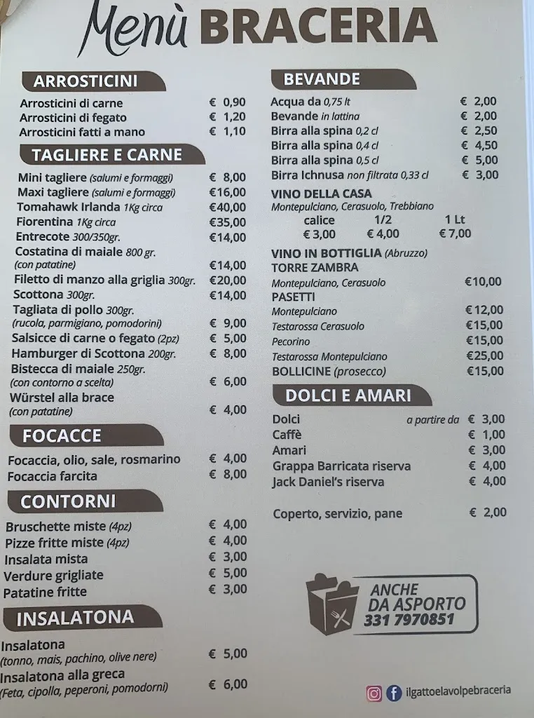 Menu_Il Gatto e La Volpe Ristorante Francavilla al mare_Francavilla al Mare_image_4