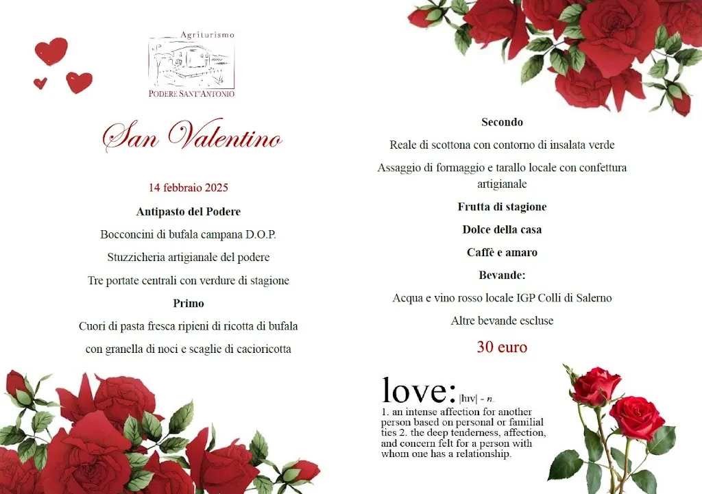 Menü_Agriturismo Podere Sant'Antonio_Bivio Santa Cecilia_Bild_4