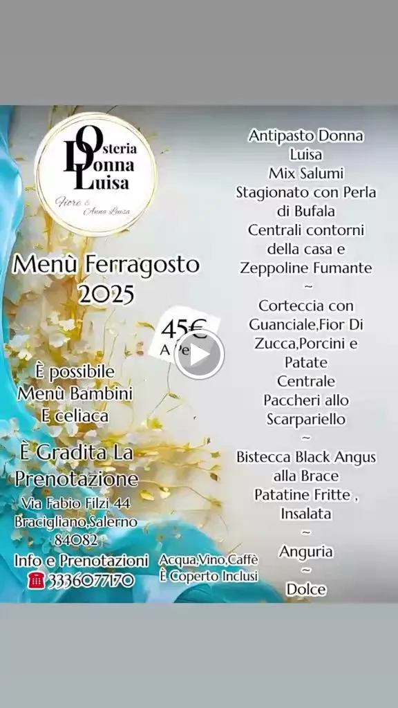 Menu_Osteria Donna Luisa Fiore & Anna Luisa_Bracigliano_image_1