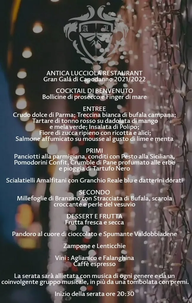 Menu_Antica Lucciola Restaurant Events & Banqueting_Bracigliano_image_2