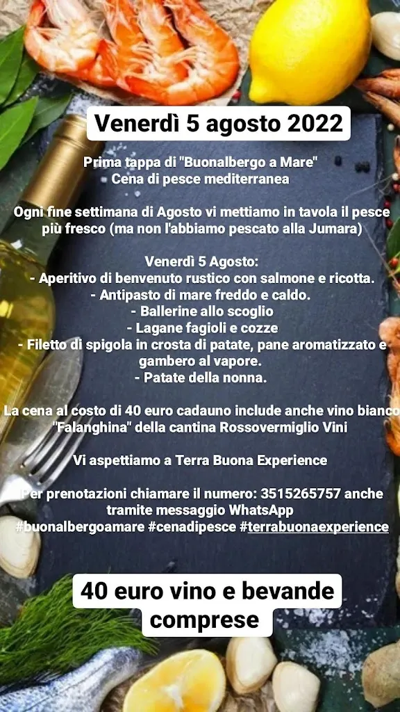 Menu_Terra Buona Experience Ristorante, Enoteca, Turismo Rurale_Buonalbergo_image_1